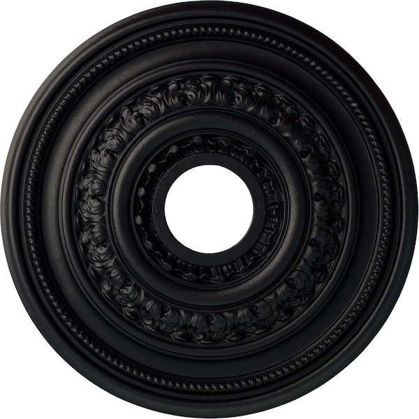 Ekena Millwork Orleans Ceiling Medallion (Fits Canopies up to 4 5/8"), 17 5/8"OD X 3 5/8"ID X 1 7/8"P, Steel Gray CM17OLSGS - main